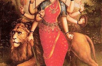 DURGA, one of the symbols for MOTHER GOD, is acclaimed for PROTECTING HER CHILDREN and destroying the enemies of the righteous.  She is always seen as SERENE in the midst of battle, even while spearing or beheading the enemy.
