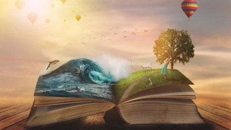 concept-open-magic-book-pages-water-land-small-child-fantasy-nature-learning-copy-space-166401875